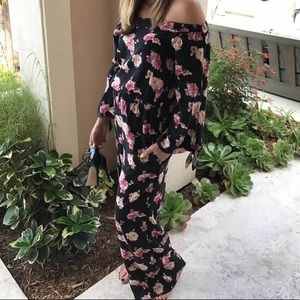 Strapless Flowered Jumper